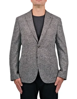 2B CHECK 1/2 LINED PATCH POCKET BLAZER