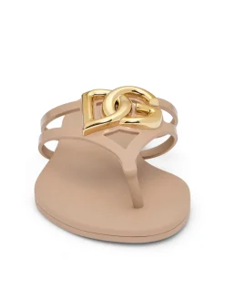 Beachwear Logo Hardware Thong Sandals