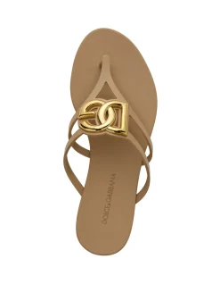 Beachwear Logo Hardware Thong Sandals