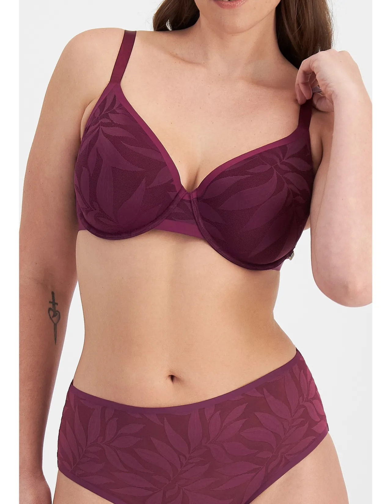 BECAUSE MINDFUL MESH LIGHTLY LINED COVERAGE BRA