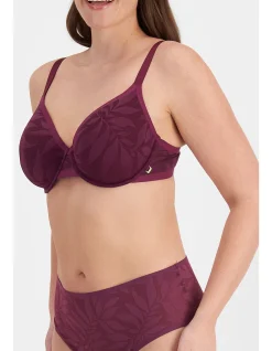 BECAUSE MINDFUL MESH LIGHTLY LINED COVERAGE BRA