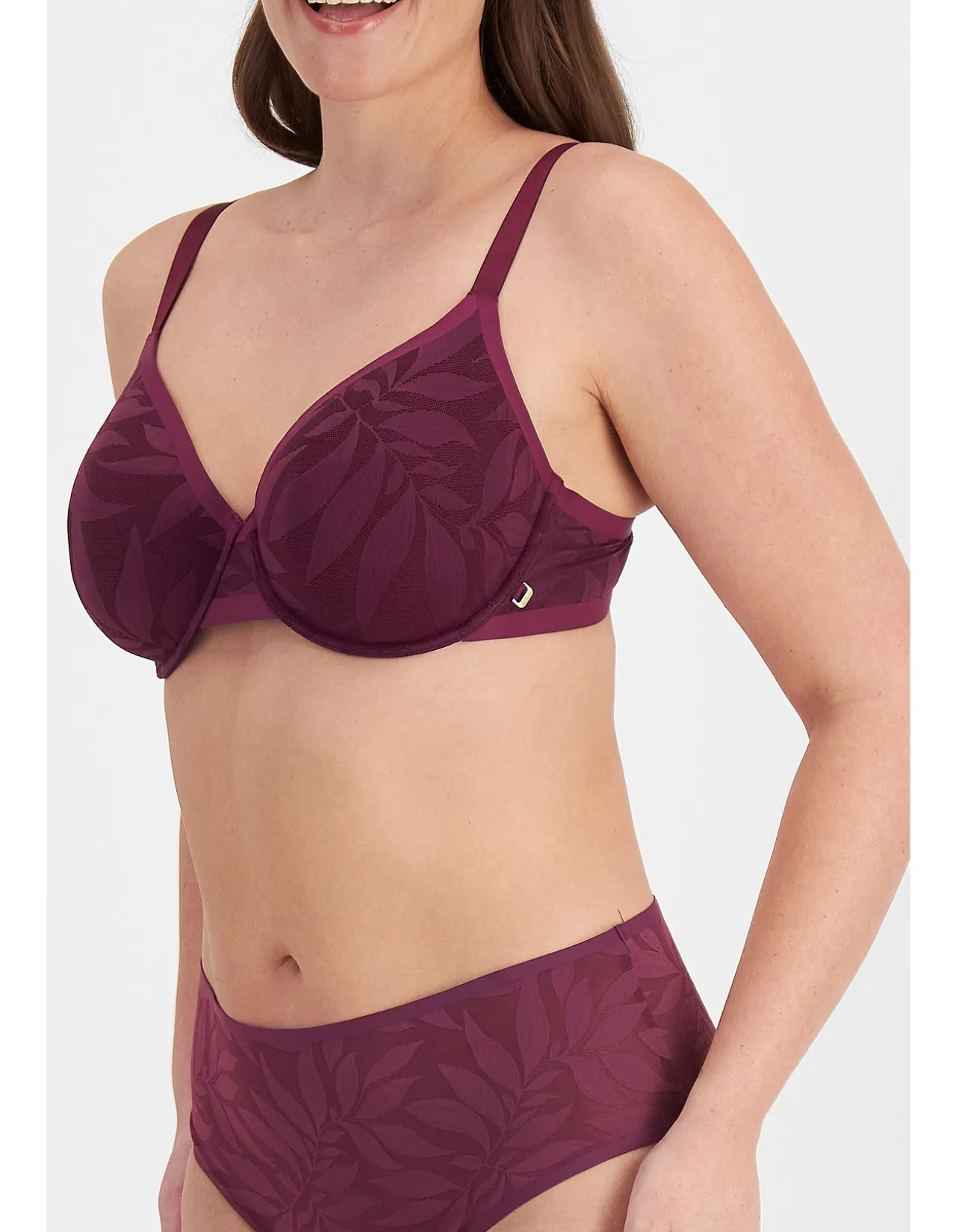 BECAUSE MINDFUL MESH LIGHTLY LINED COVERAGE BRA