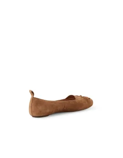 Beckit Elastic Strap Suede Ballet Flats