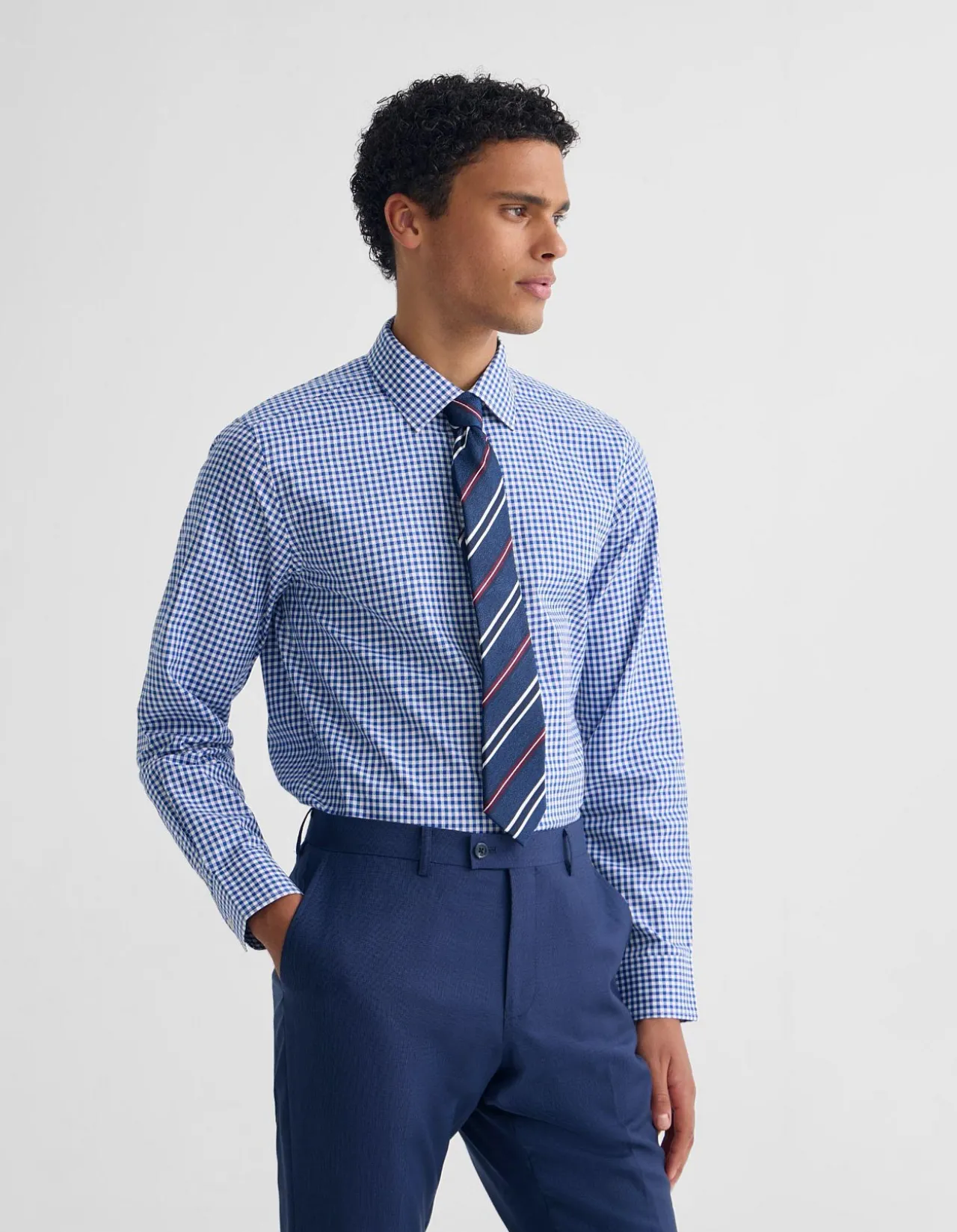 BECKTON SLIM FIT CHECKED SKIRT