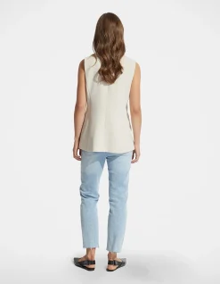 Becky High Rise Raw Hem Straight Leg Jeans