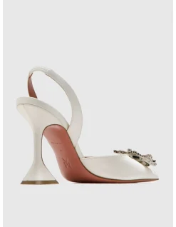 BEGUM SLING 95 CL HEEL CRYSTAL BUCKLE LEATHER