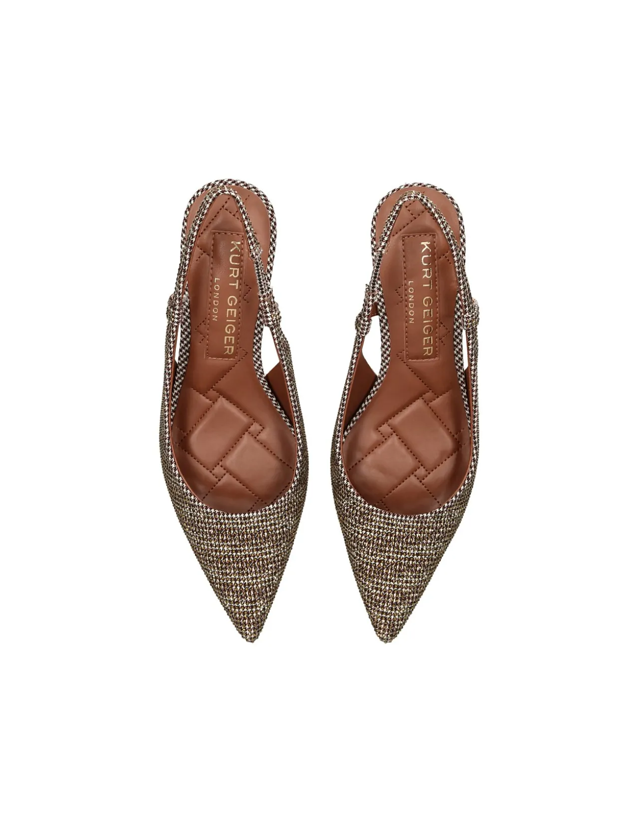 Belgravia Sling Back Gold Heels