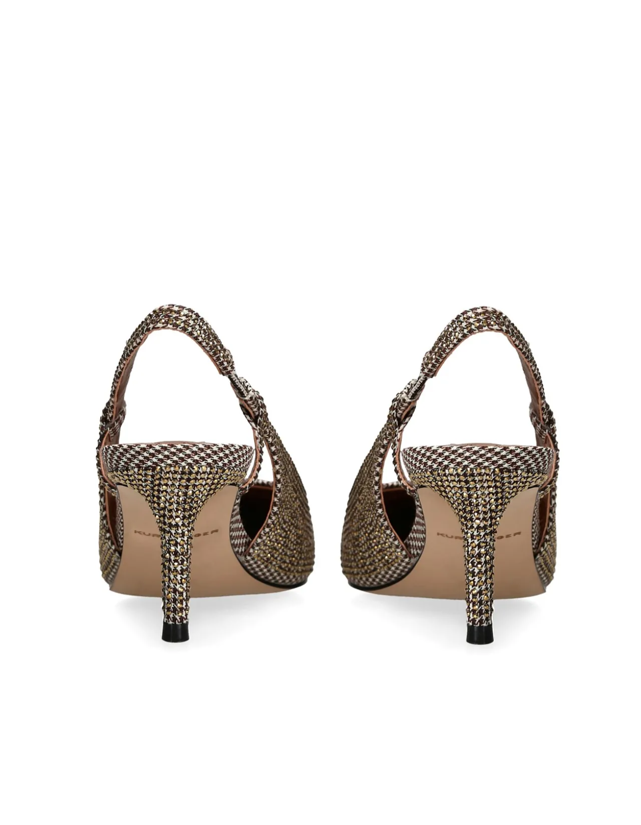 Belgravia Sling Back Gold Heels