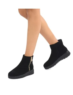 Bello Leather Zip Ankle Boot