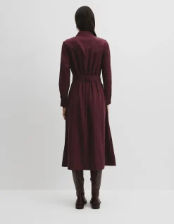 Belted Midi Shirt Dress