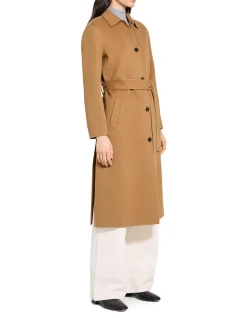 Belted Coat in Wool Cashmere