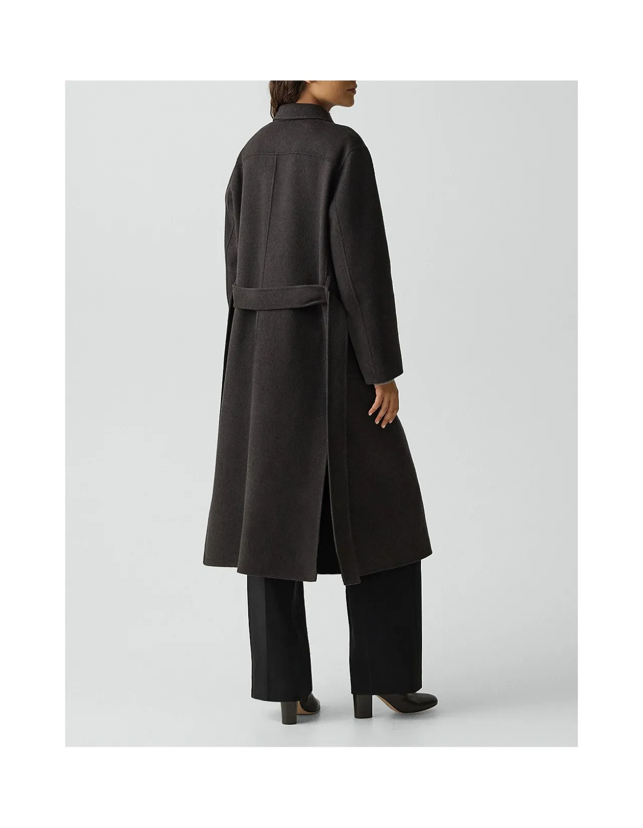 Belted Coat in Wool Cashmere