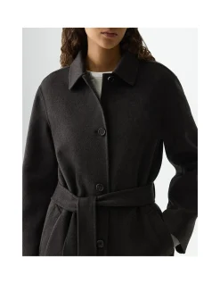 Belted Coat in Wool Cashmere