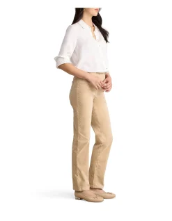 Bengajean Velvet Straight Leg Full Length Pant