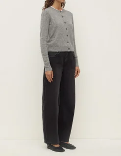 Benny Knit Cardigan Grey Marle