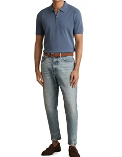 BERKLEY HALF ZIP KNITTED POLO