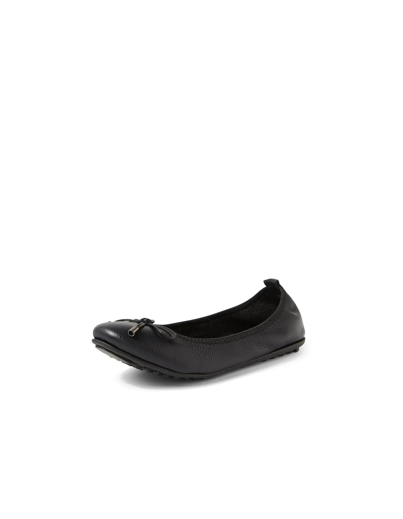 Berlin Bow Detail Leather Ballet Flats