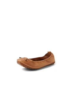 Berlin Soft Leather Bow Ballet Flats