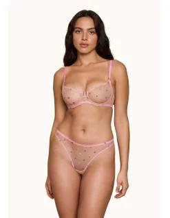 BESSIE HEART EMBROIDERY UNDERWIRE BRA