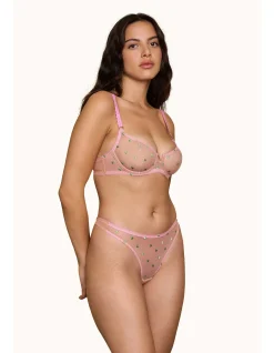 BESSIE HEART EMBROIDERY UNDERWIRE BRA