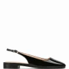 BEV Black Patent Leather Slingback