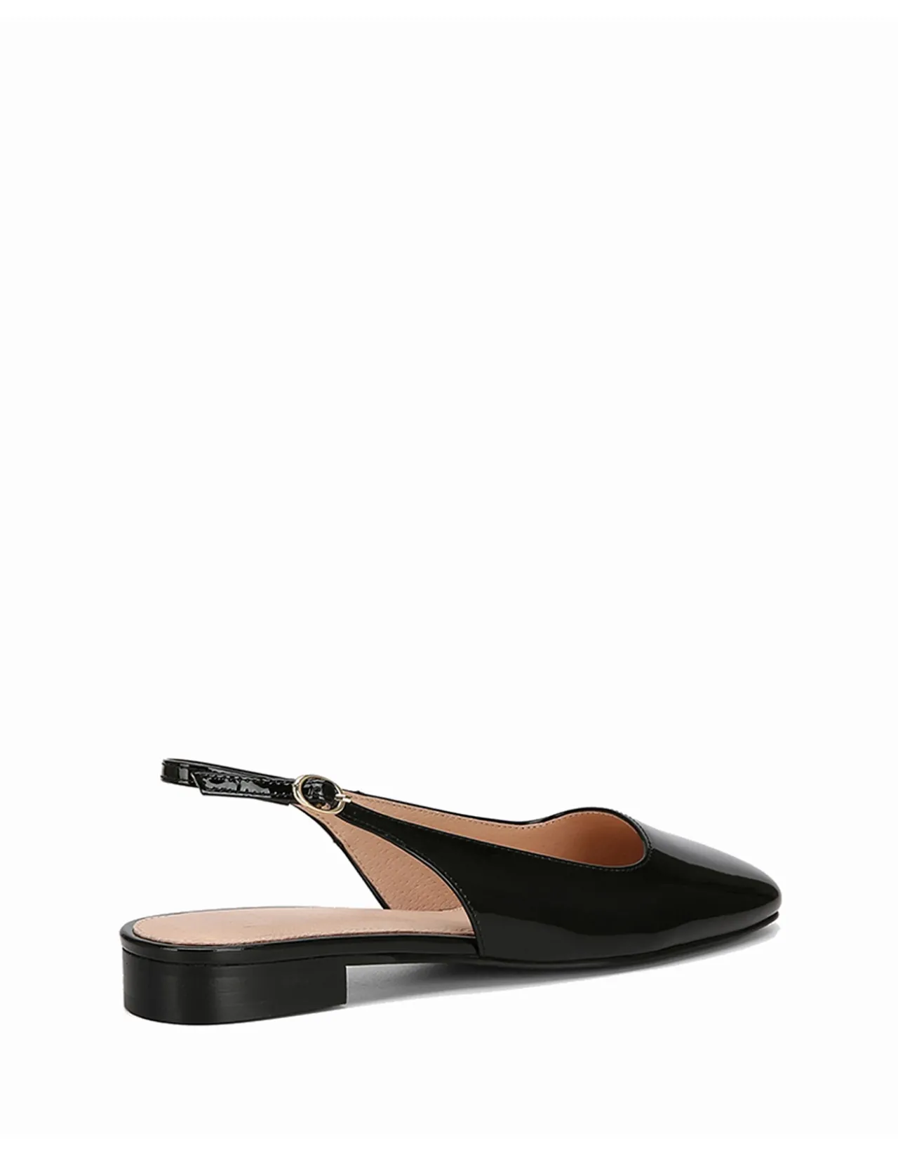 BEV Black Patent Leather Slingback