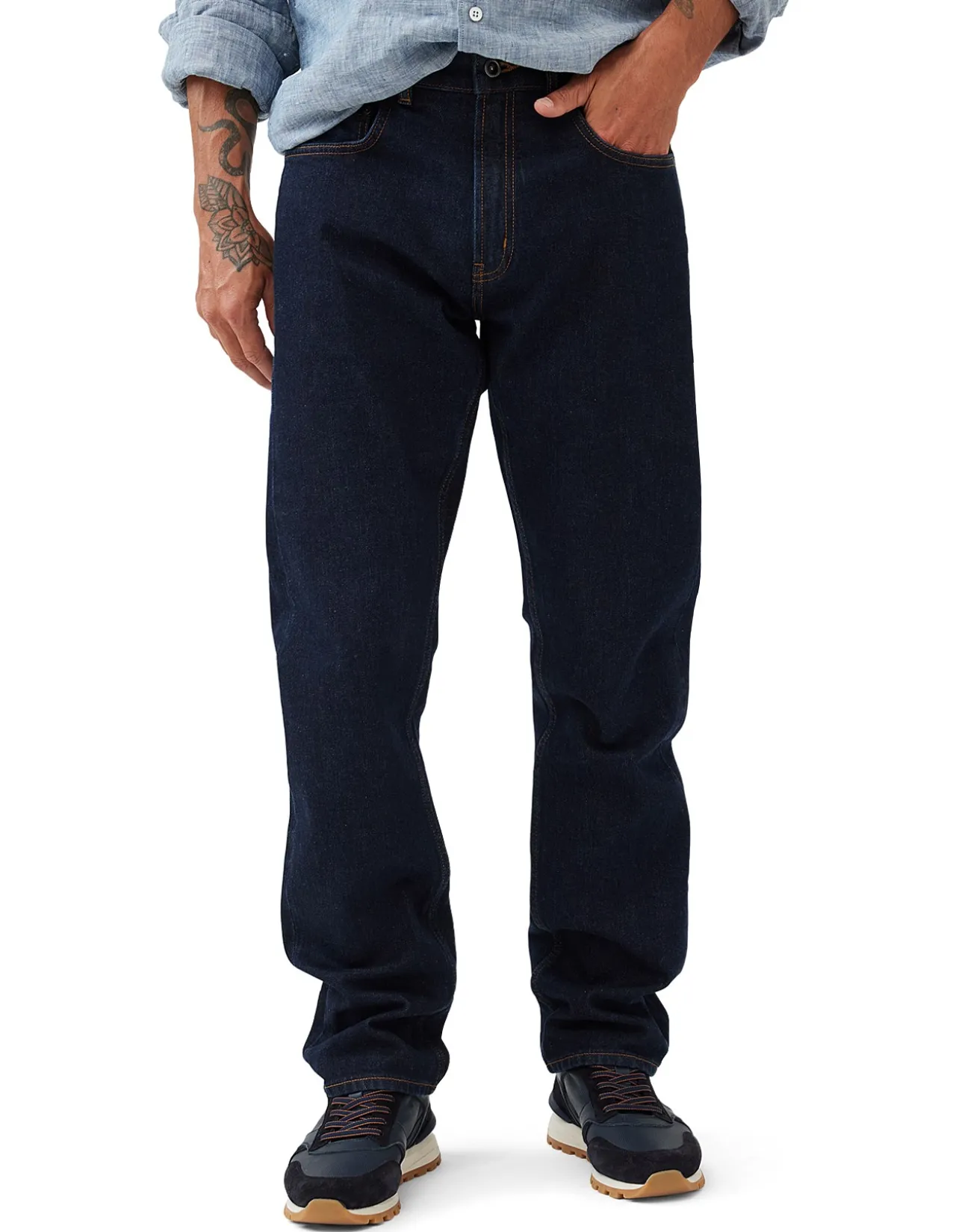 Bexley Relaxed Italian Denim Short Leg Jeans