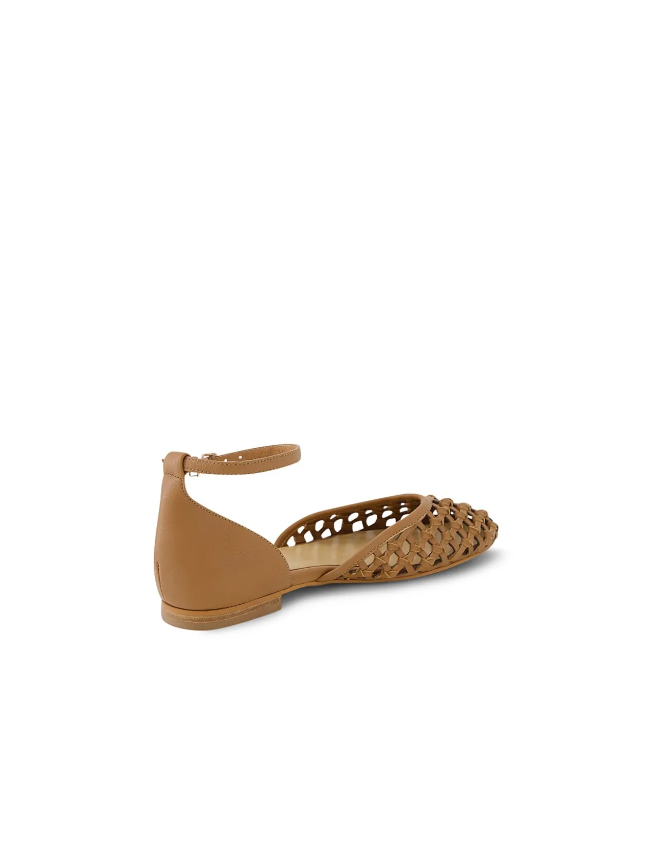 Beylanie Braided Ankle Strap Ballet Flats