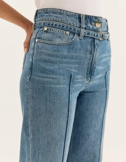 Birkin Mid Rise Straight Leg Denim Jean