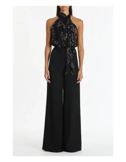 BLACK CREPE PALAZZO PANT