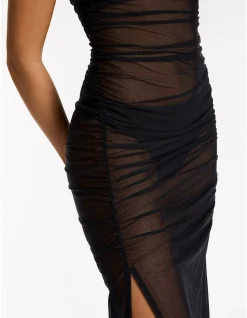 Black Mesh Dress