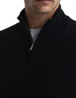BLACKHALL MERINO WOOL ZIP NECK JUMPER