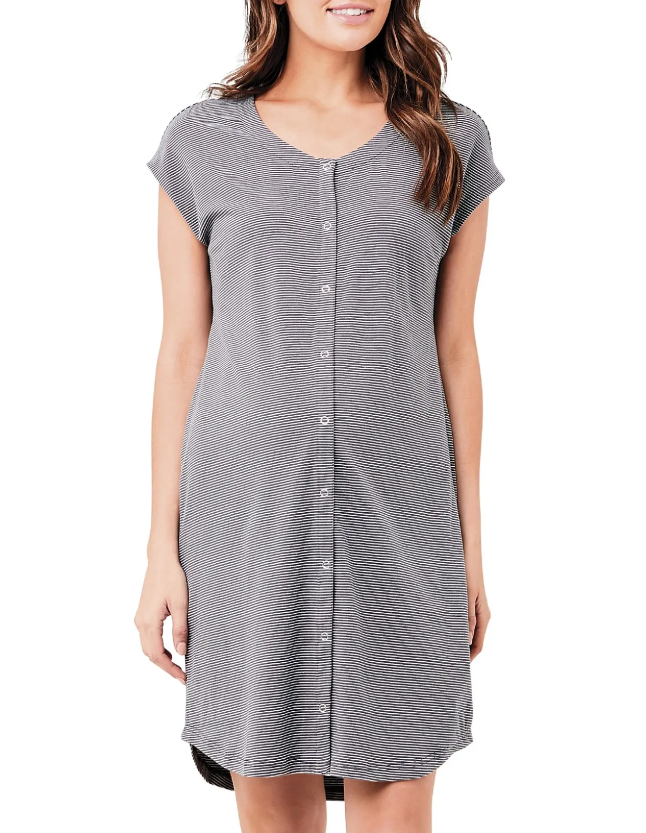 BLAKE S/SLV BUTTON UP NIGHTIE
