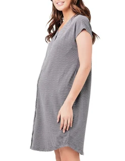 BLAKE S/SLV BUTTON UP NIGHTIE