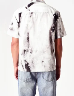 Bleach Print Short Sleeve Shirt