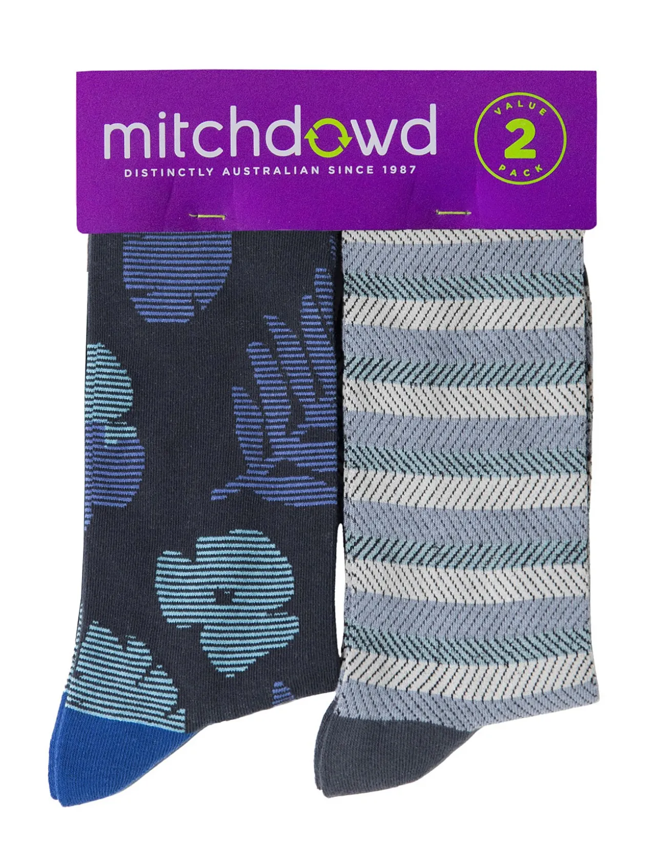 BLUE MOUNTAINS 2 PACK SOCKS