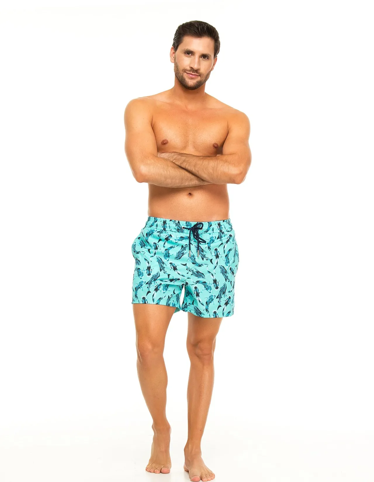 Blue Whale Sharks Men's Swim Shorts