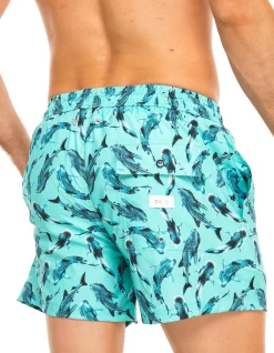 Blue Whale Sharks Men's Swim Shorts