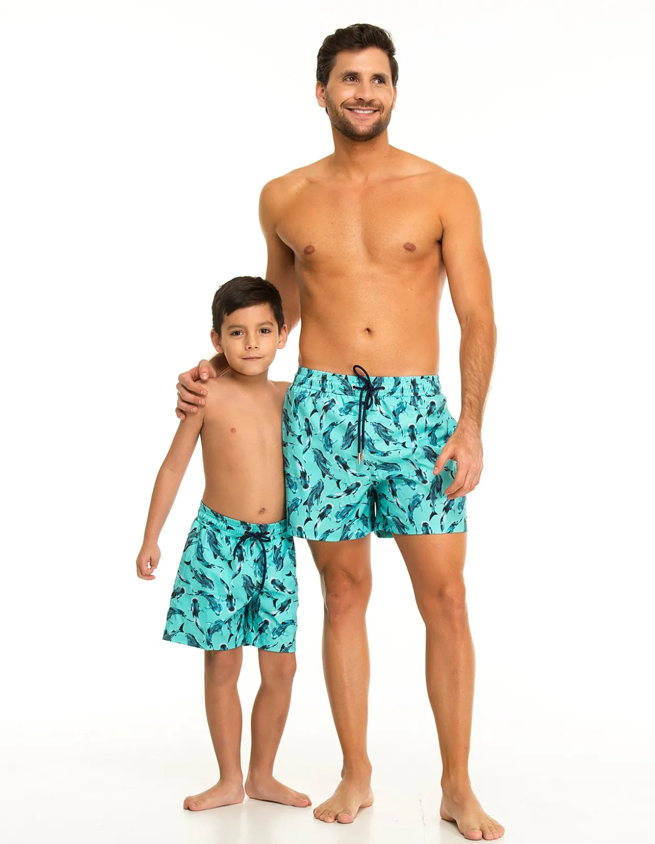 Blue Whale Sharks Men's Swim Shorts