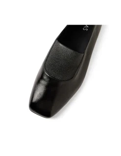 Bobba Elastic Square Toe Loafers