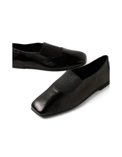 Bobba Elastic Square Toe Loafers