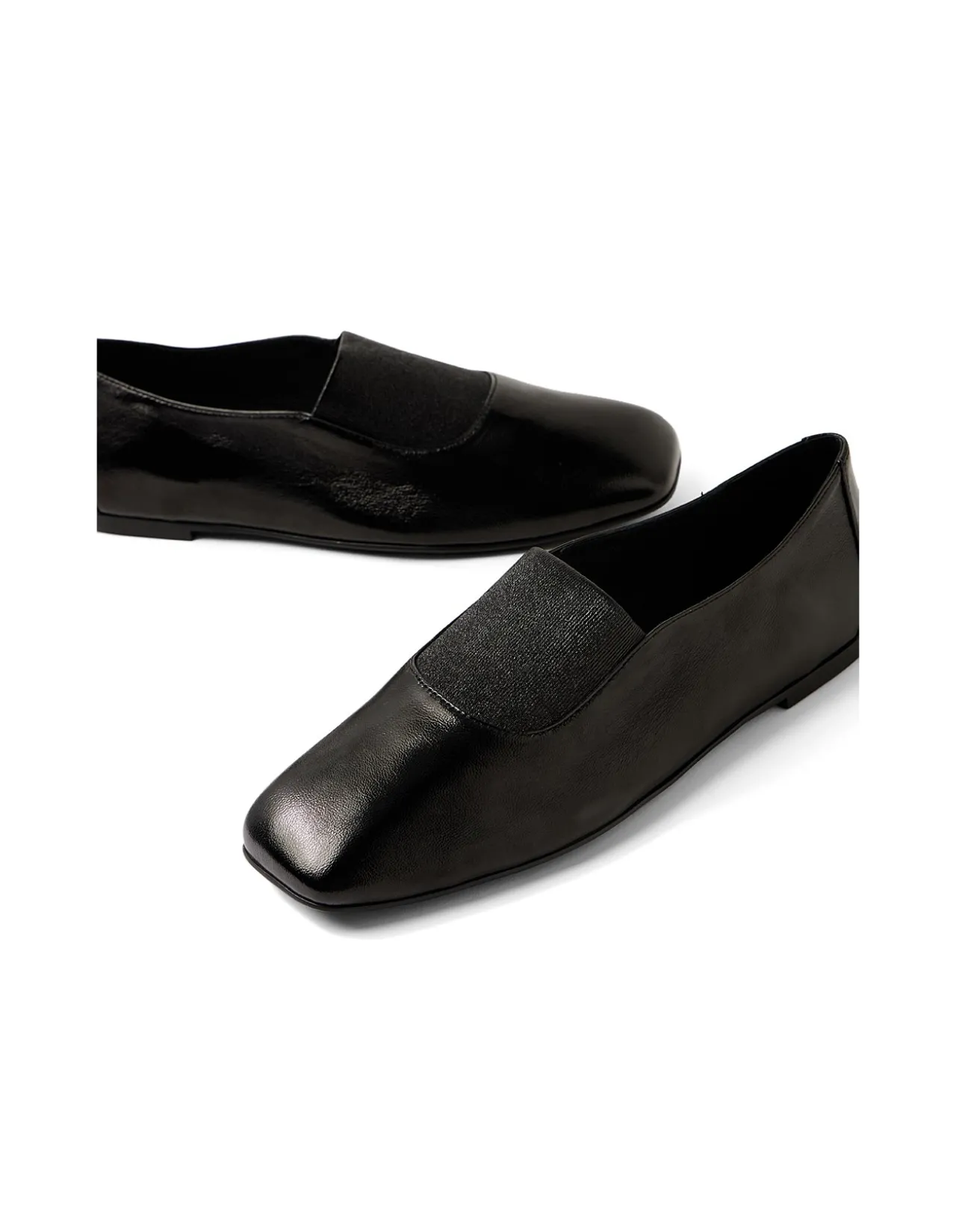 Bobba Elastic Square Toe Loafers