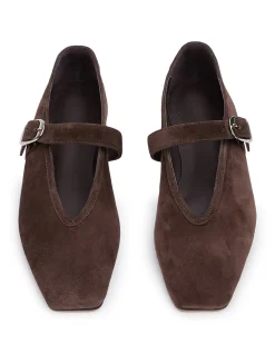 Bobbi Leather Pointed Toe Flat