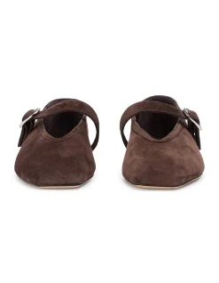 Bobbi Leather Pointed Toe Flat