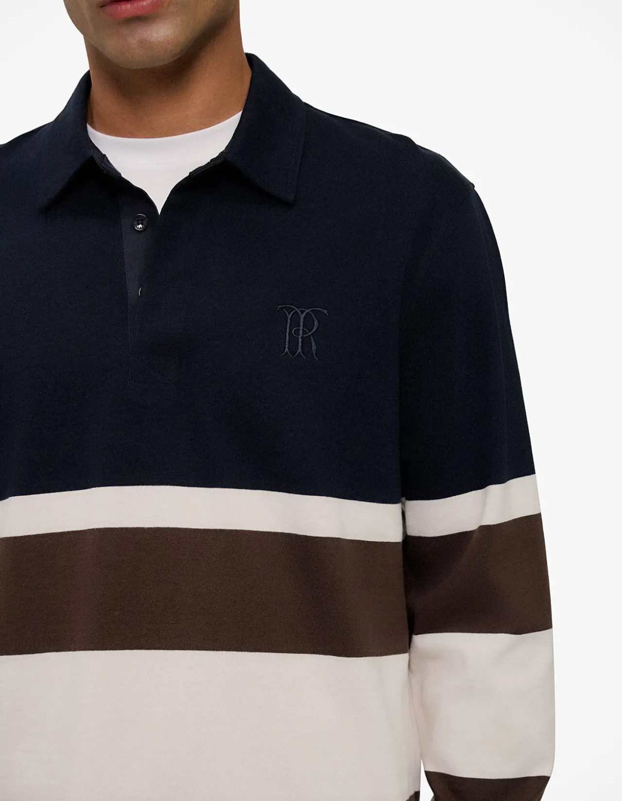 Bold Stripe Monogram Rugby