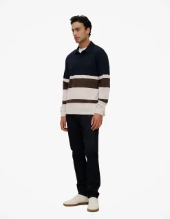 Bold Stripe Monogram Rugby