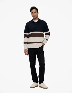 Bold Stripe Monogram Rugby