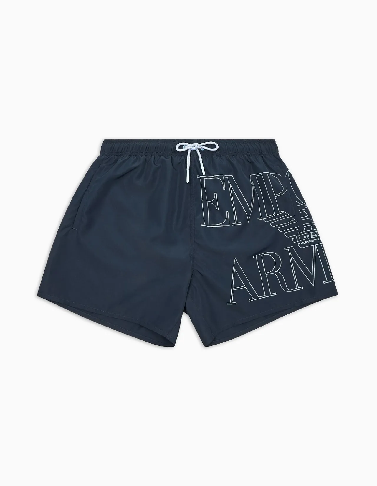 Bold Logo Mid Length Drawstring Swim Shorts