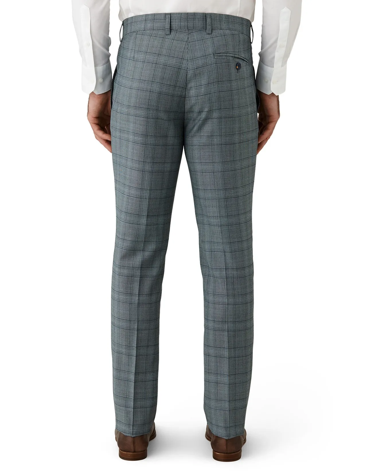 BOLD MINT CHECK TROUSER