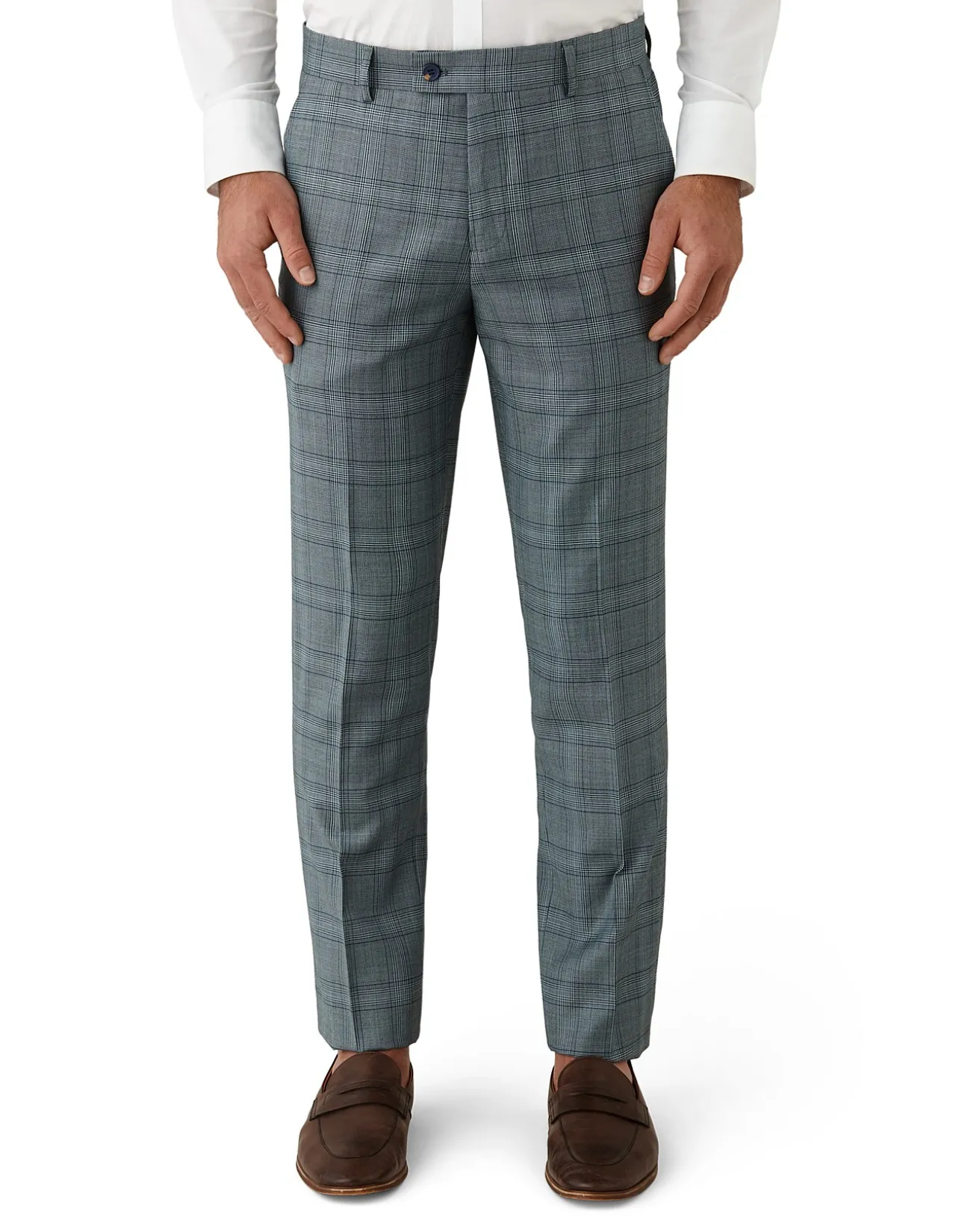 BOLD MINT CHECK TROUSER